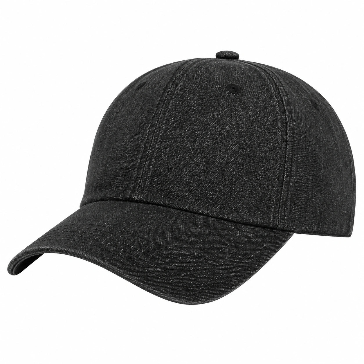 Unisex Verstellbare Schwarze Baseballkappe