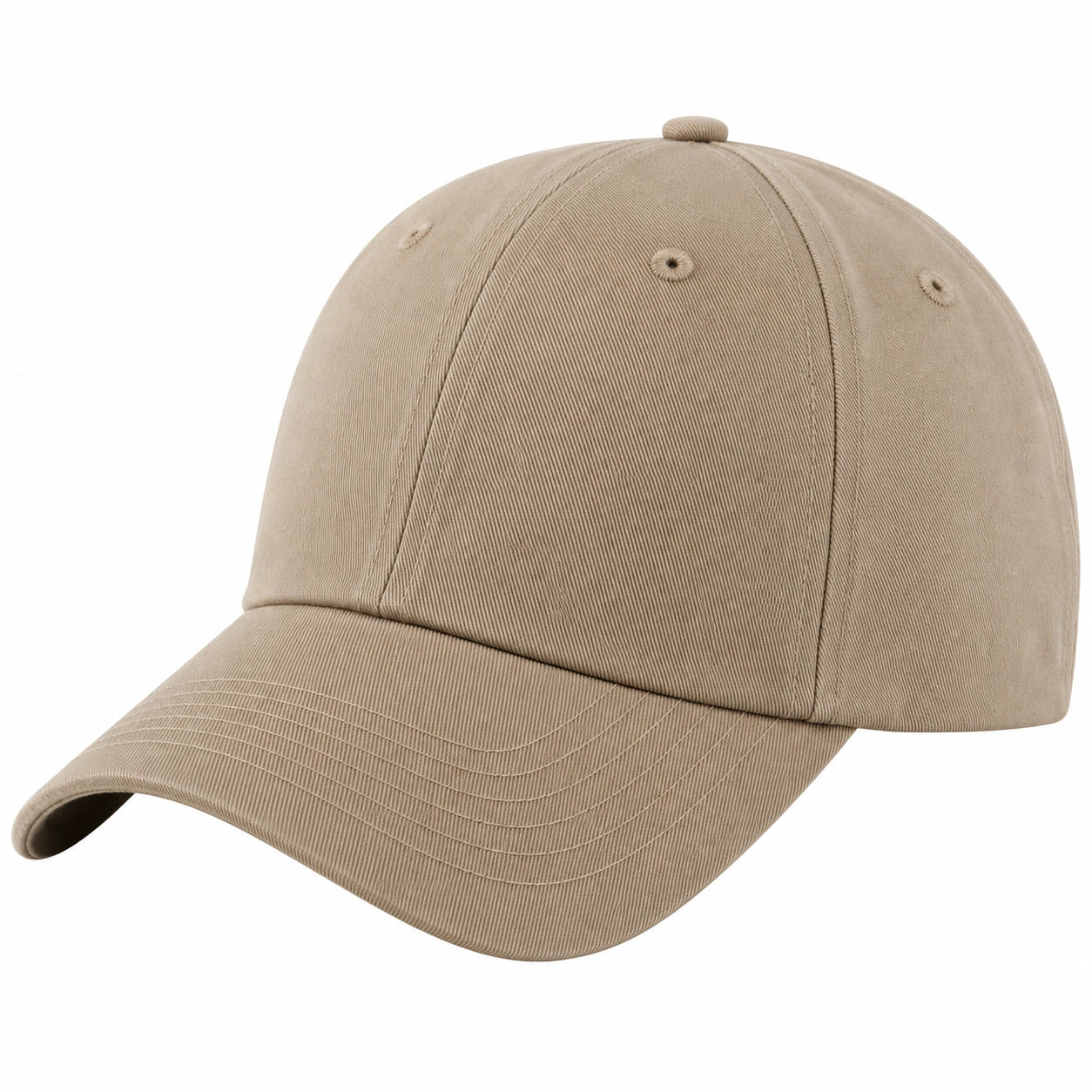 Beige verstellbare Unisex Baseballkappe