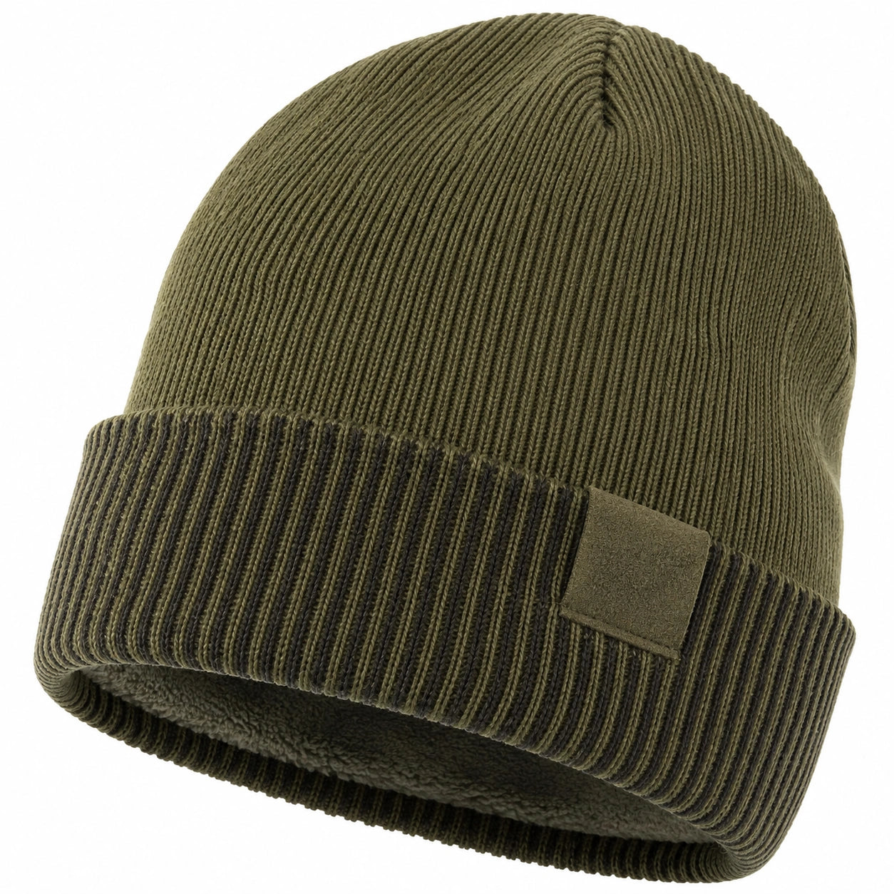 Winter-Beanie mit Fleecefutter für Unisex in Oliv
