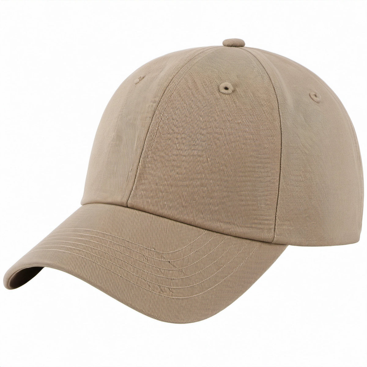 Beige verstellbare Unisex Baseballkappe