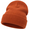 Kupferfarbene Unisex Beanie Mütze Strick
