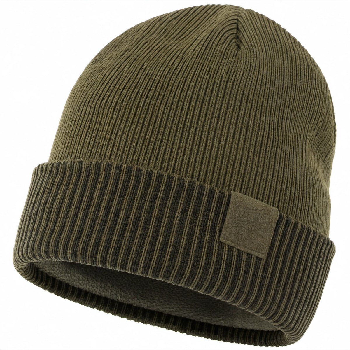 Winter-Beanie mit Fleecefutter für Unisex in Oliv