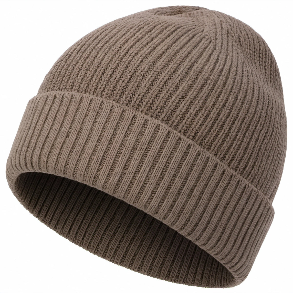 Unisex Warme Strickmütze Braun